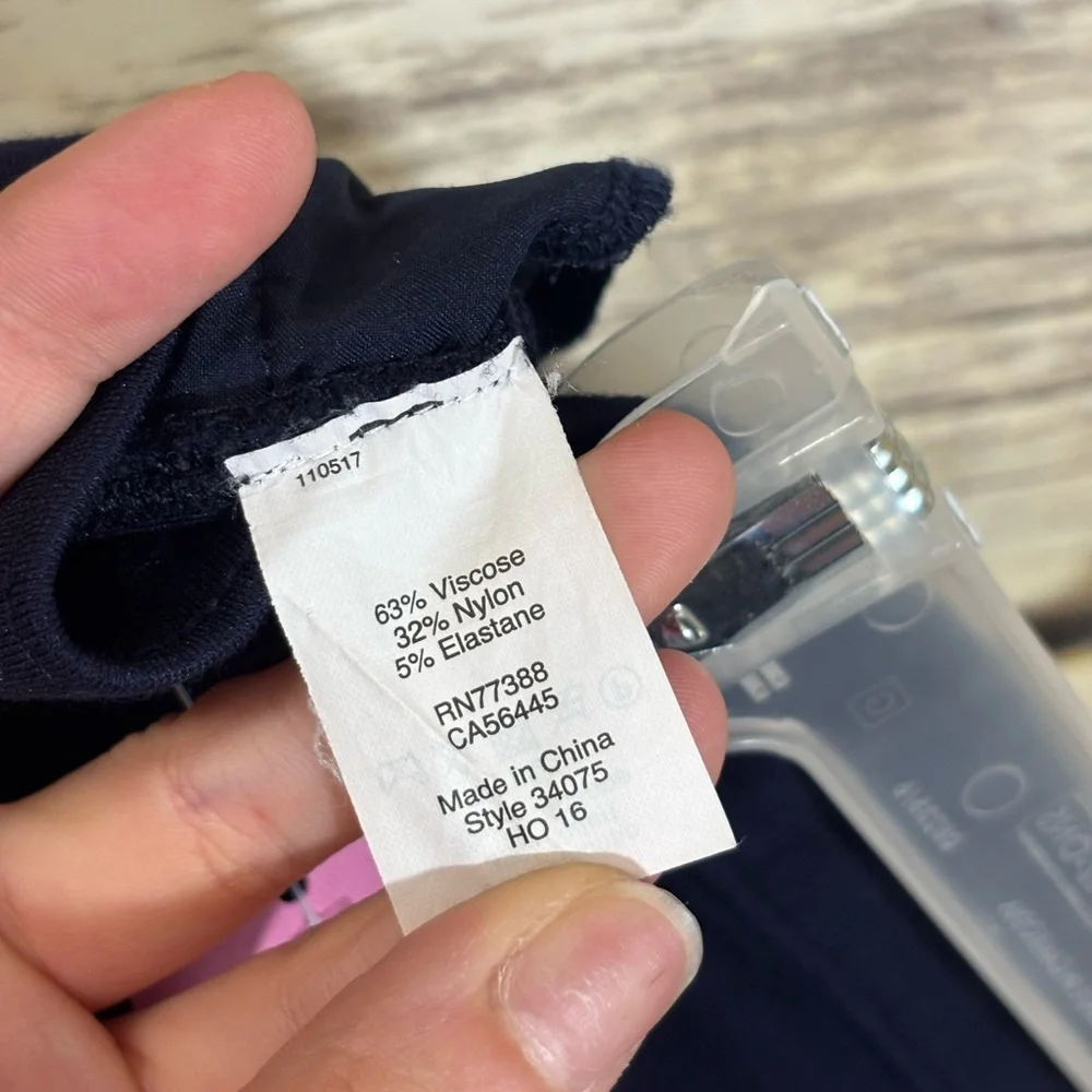J. Crew‎ Gigi Pant Navy Blue Skinny Stretch 4 Slim Business Casual Career Work